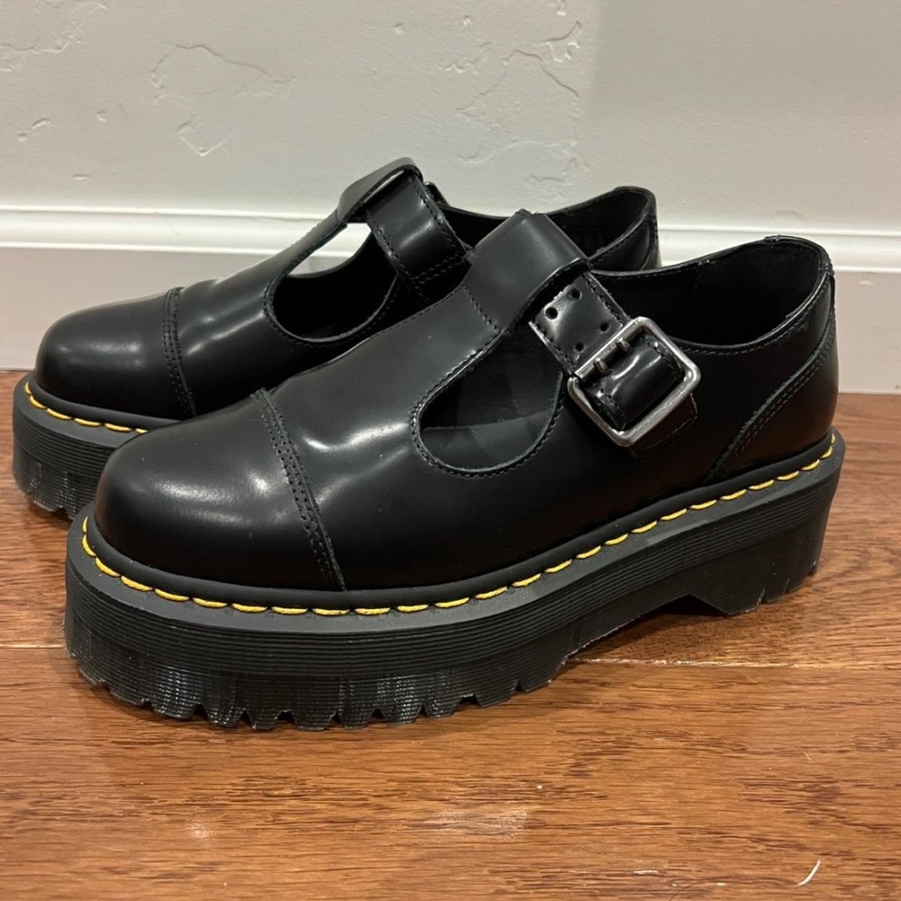 Dr. Martens Black Platform Shoes